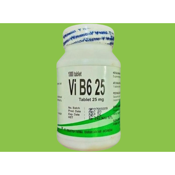 vitamin b6 yekatria 25 mg isi 1000