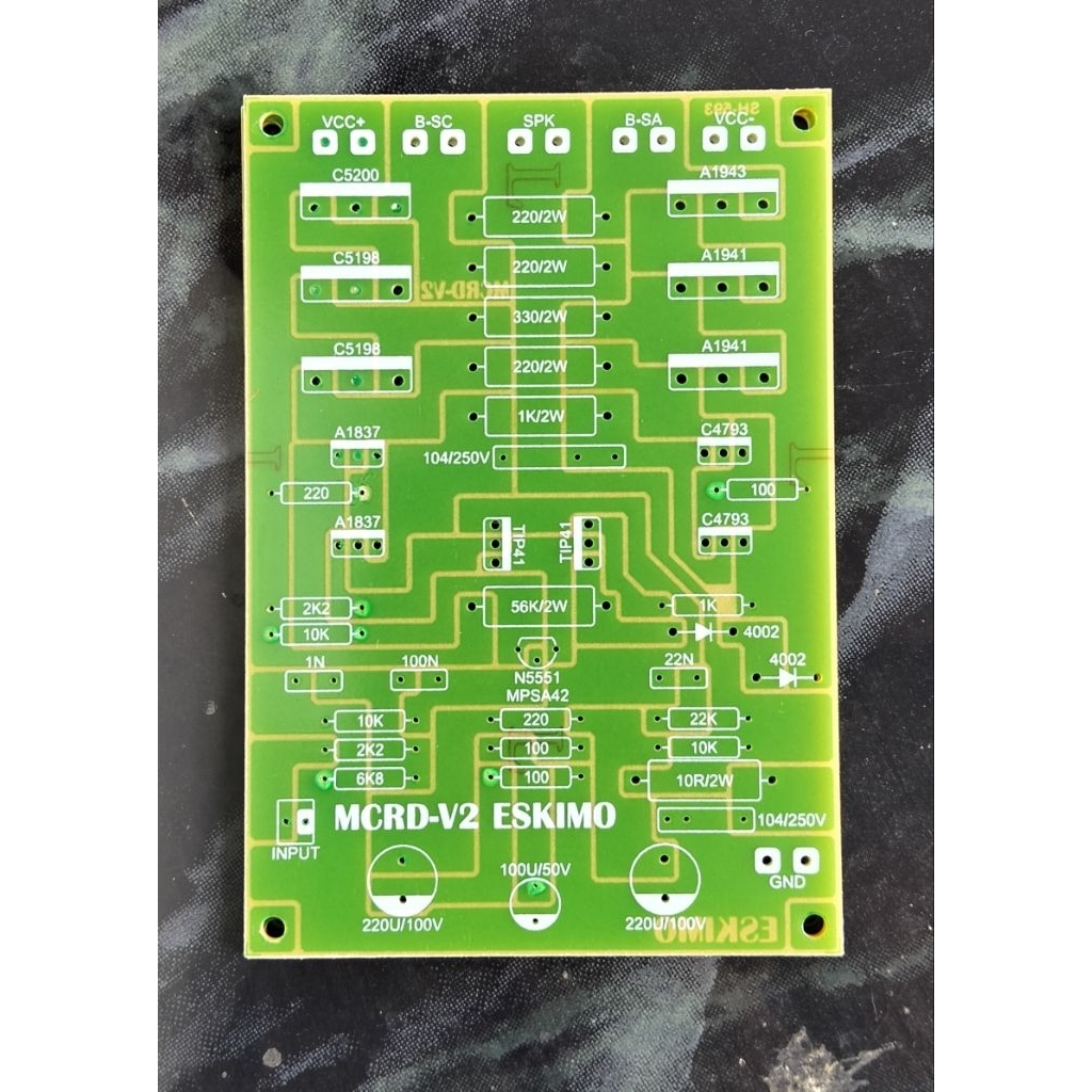 PCB Power Amplifier MCRD V2 Versi ESKIMO