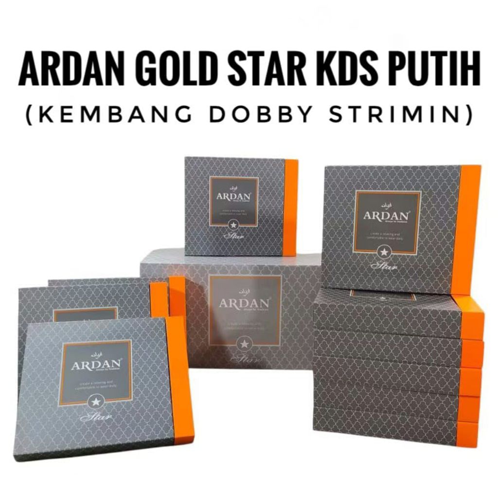 Sarung Ardan Gold KDS Putih Ecer Grosir