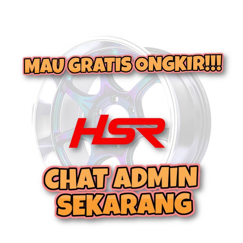 Velg Mobil HSR Ring 15 Model Rally Velg Mobil Brio Agya Ignis Avanza Kijang Tipe Mentawai