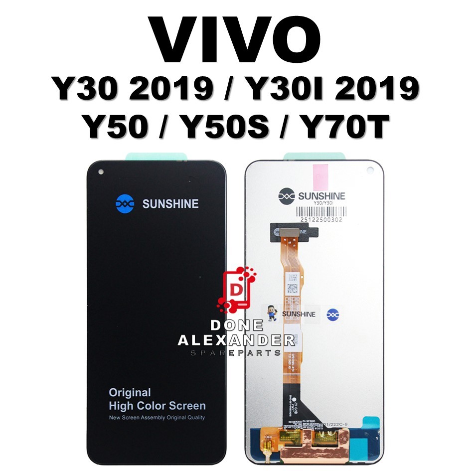 LCD TOUCHSCREEN VIVOY30 2019/ Y30I  2019 / Y50 / Y50S / Y70T COMPLETE ORIGINAL FULLSET