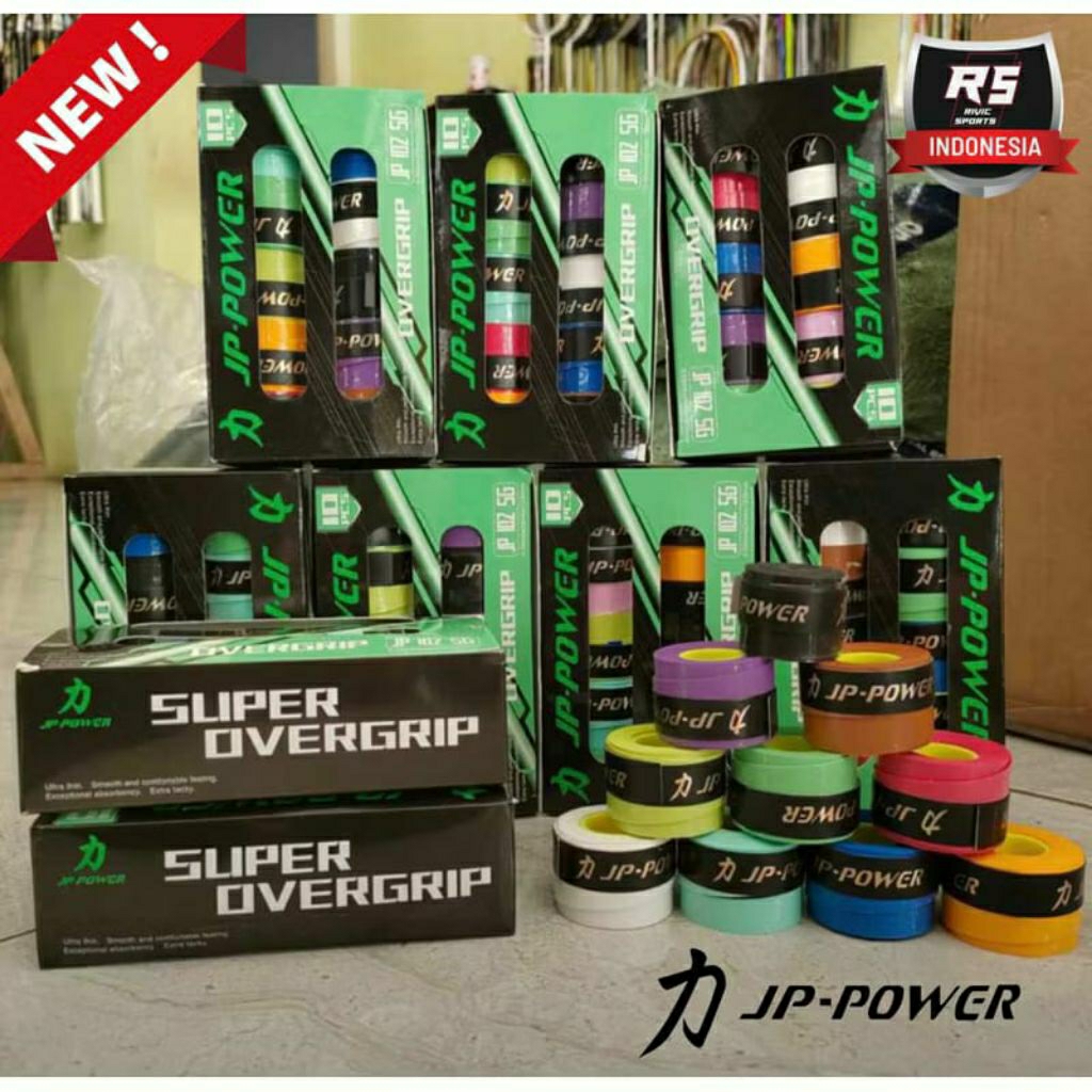 JP POWER - Grip raket badminton padel tenis anti selip JP POWER JP102 original