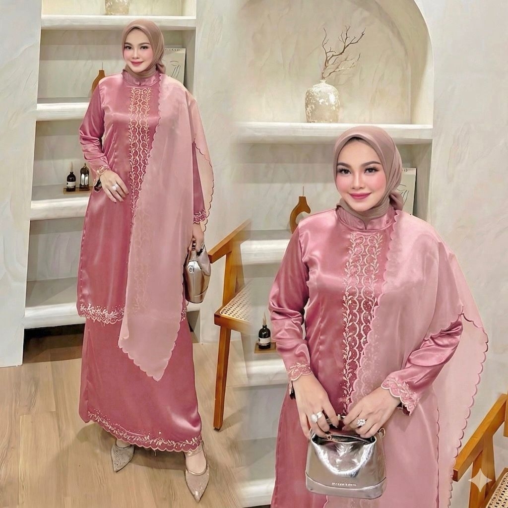 SET KEBAYA SELENDANG MARINA PELANGI JAYA ORI