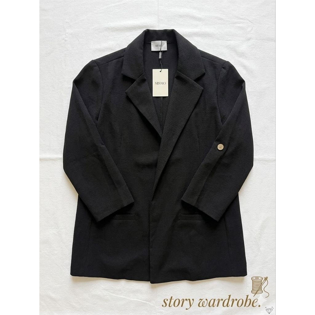 Blazer Wanita MSMO Original Black – All Size Fit to M – Luaran Formal Kerja – No Defect Like New