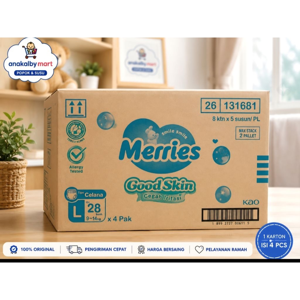 Merries Good Skin Pants 1 Karton