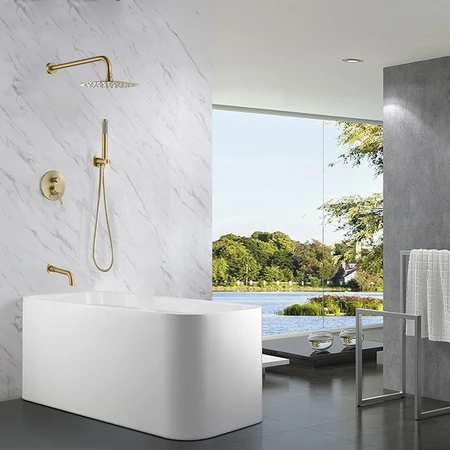 Shower Kamar Mandi dipasang di dinding Air Panas Dan Dingin/Keran shower Set Kamar Mandi