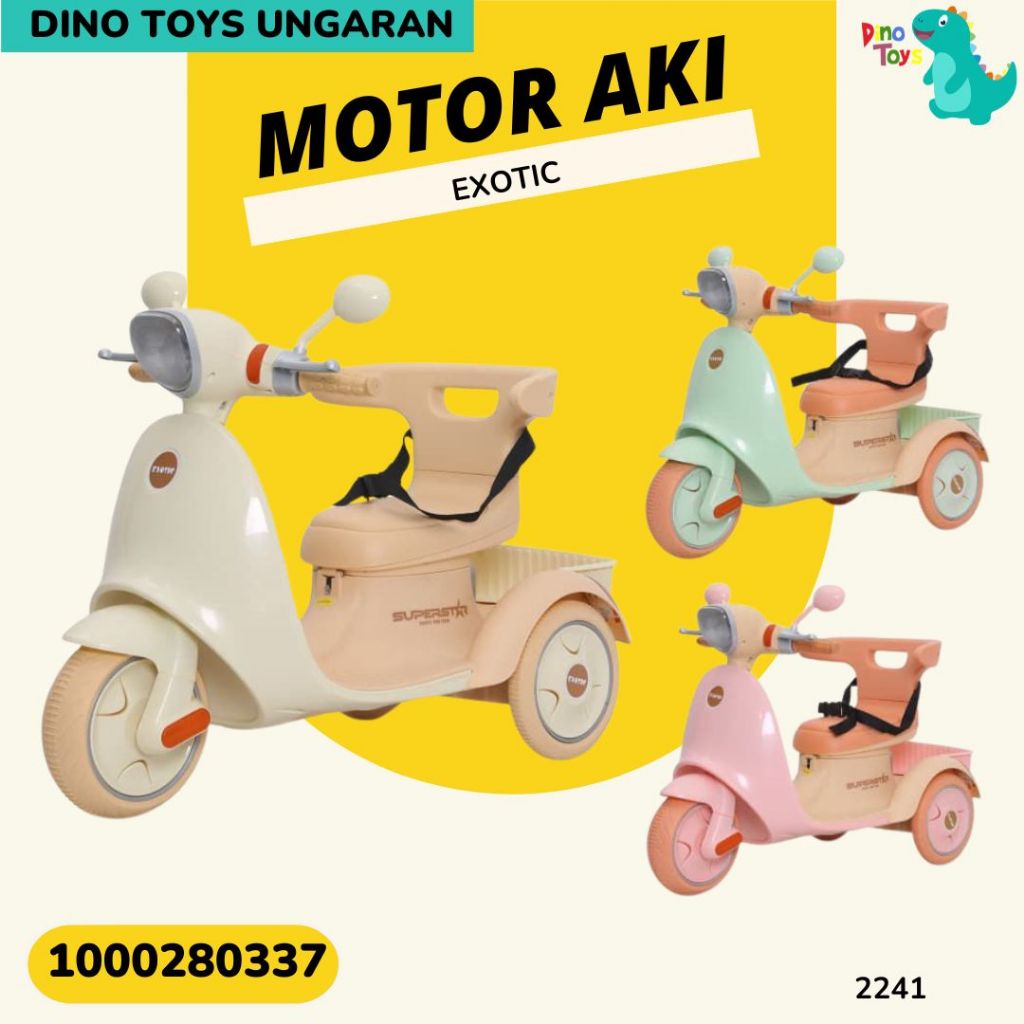 MOTOR AKI ANAK VESPA ANAK EXOTIC 2241 dino toys ungaran