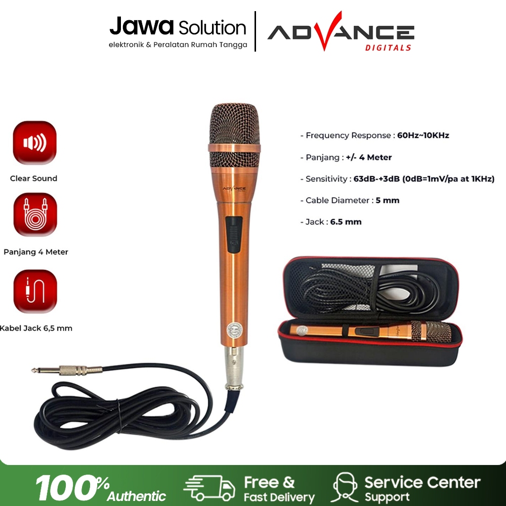 Mic Kabel Advance MIC888 - Advance Mic Karaoke Profesional