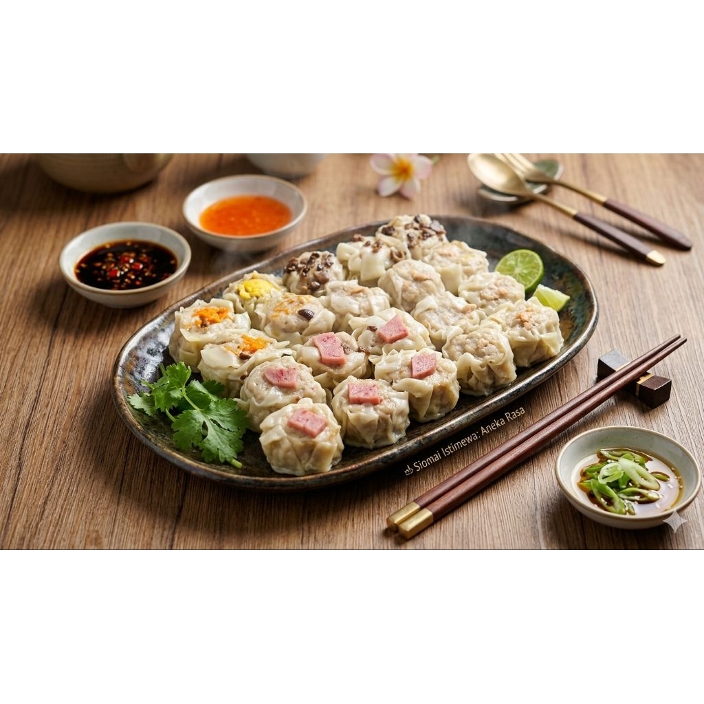 dimsum salmon mix isi 50 pcs dimsum siomay