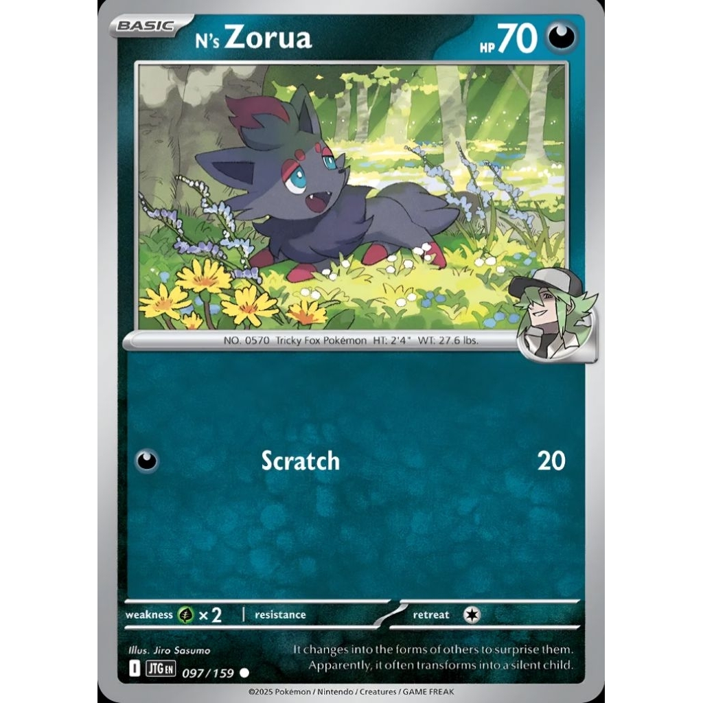 Tcg Pokemon Zorua JTG Eng