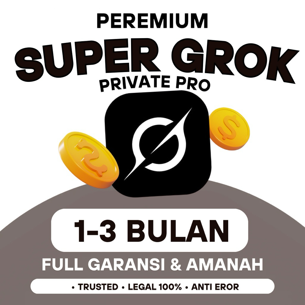 Grok Ai Premium Full Garansi - SuperGrok DeepSearch + Big Brain + Multimodal AI Super Canggih