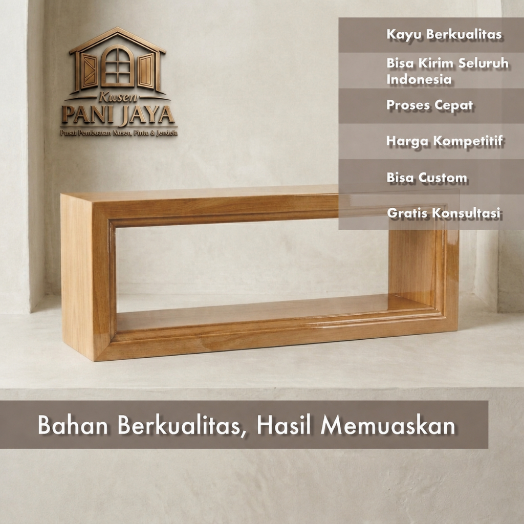 Loster Kayu Mahoni / Roster Lubang Angin Ventilasi Rumah Minimalis Custom