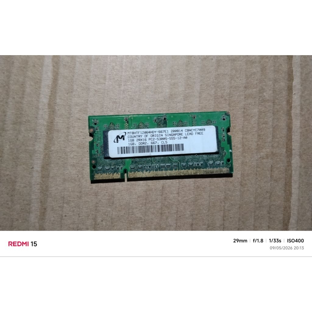 RAM LAPTOP DDR 2 PC2 5300S