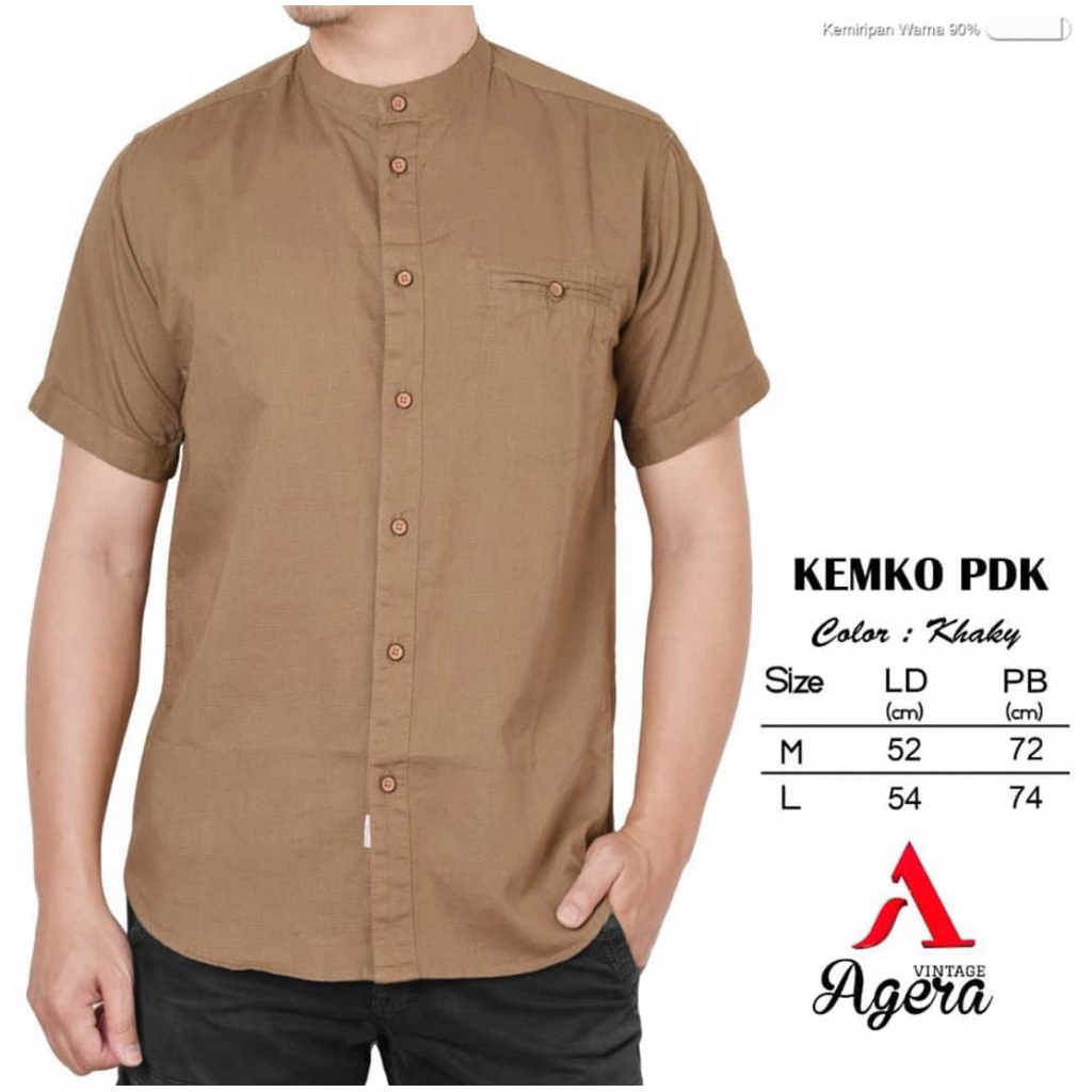 koko pendek agera vintage original / kemko lengan pendek prian / baju koko kekinian