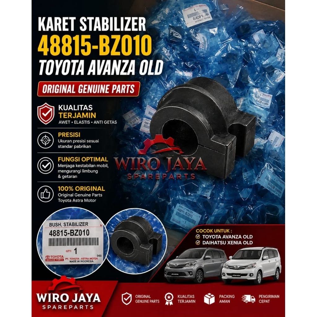 Bushing Stabilizer depan/Karet Stabilizer[48815-BZ010]