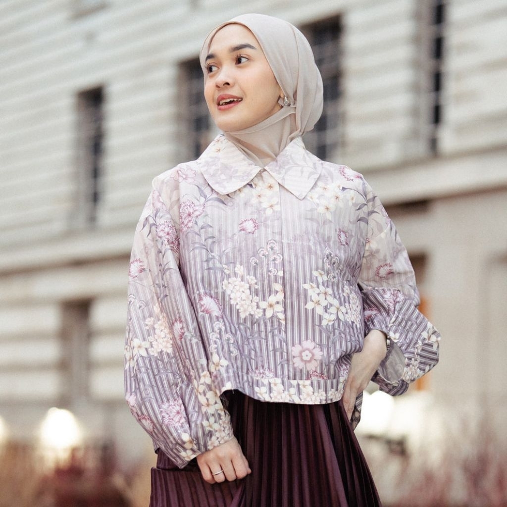 LATRIA VIOLET ASH OUTER by Hijabchic Official X Haidee Orlin