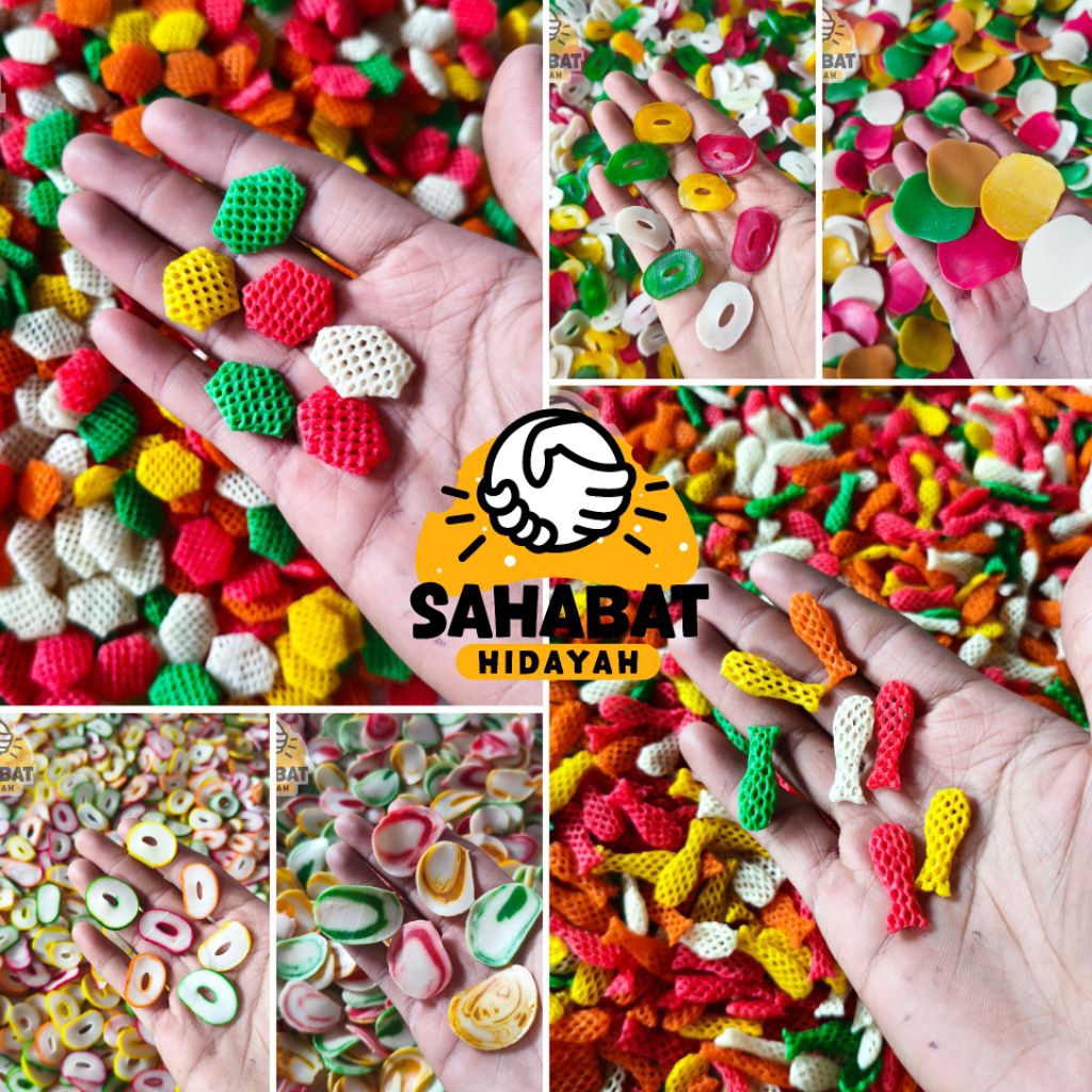 [250 gram] Kerupuk seblak mentah / Aneka kerupuk mentah