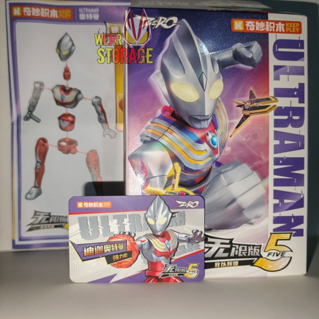 Action Figure Ultraman Keepley Infinite Version Vol 5 Ultraman Tiga Power Type