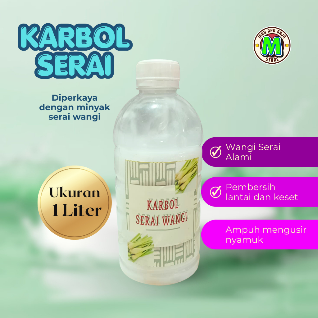 Karbol Serai Wangi 1 Liter Pembersih Lantai jadi Bersih dan Wangi