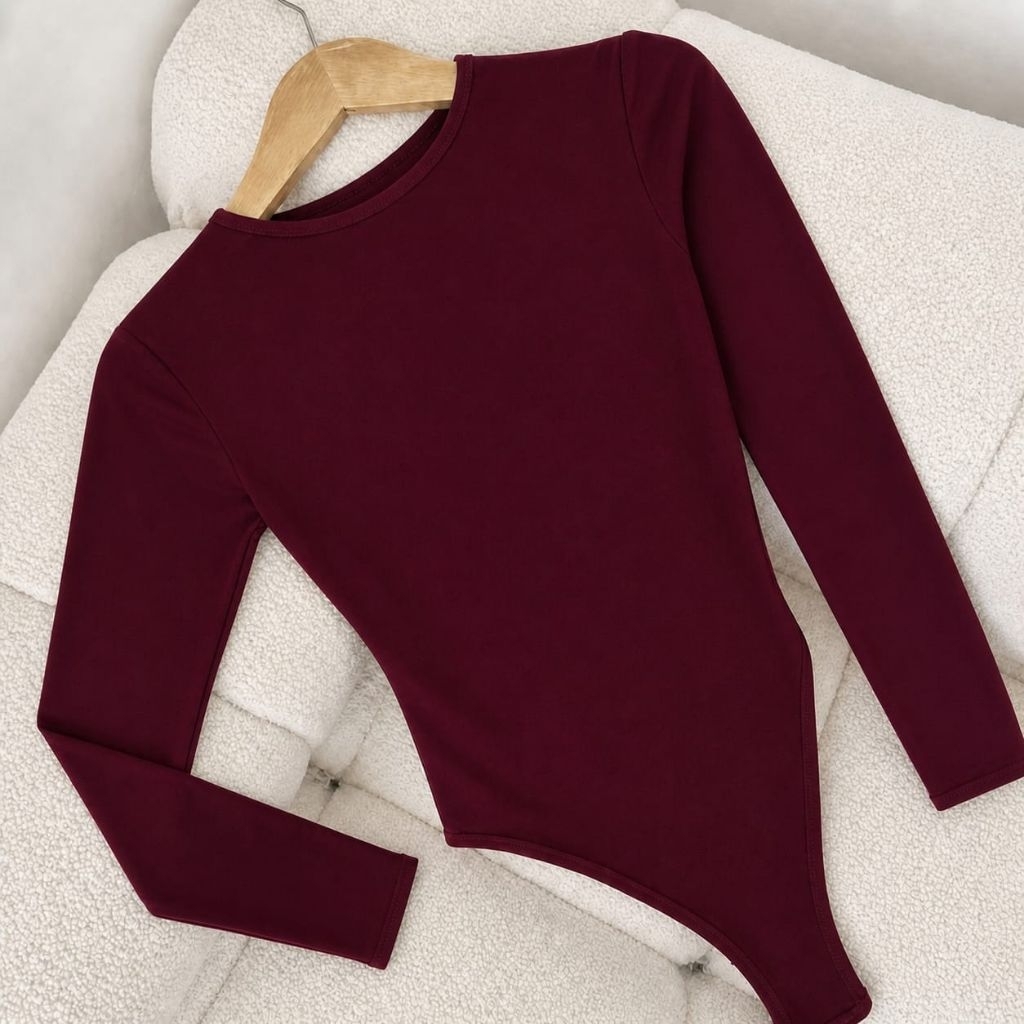 (LENGAN PANJANG) Body suit wanita/ Women T-shirt Bodysuit Long sleeve // Manset Jersy // Sangat nyam