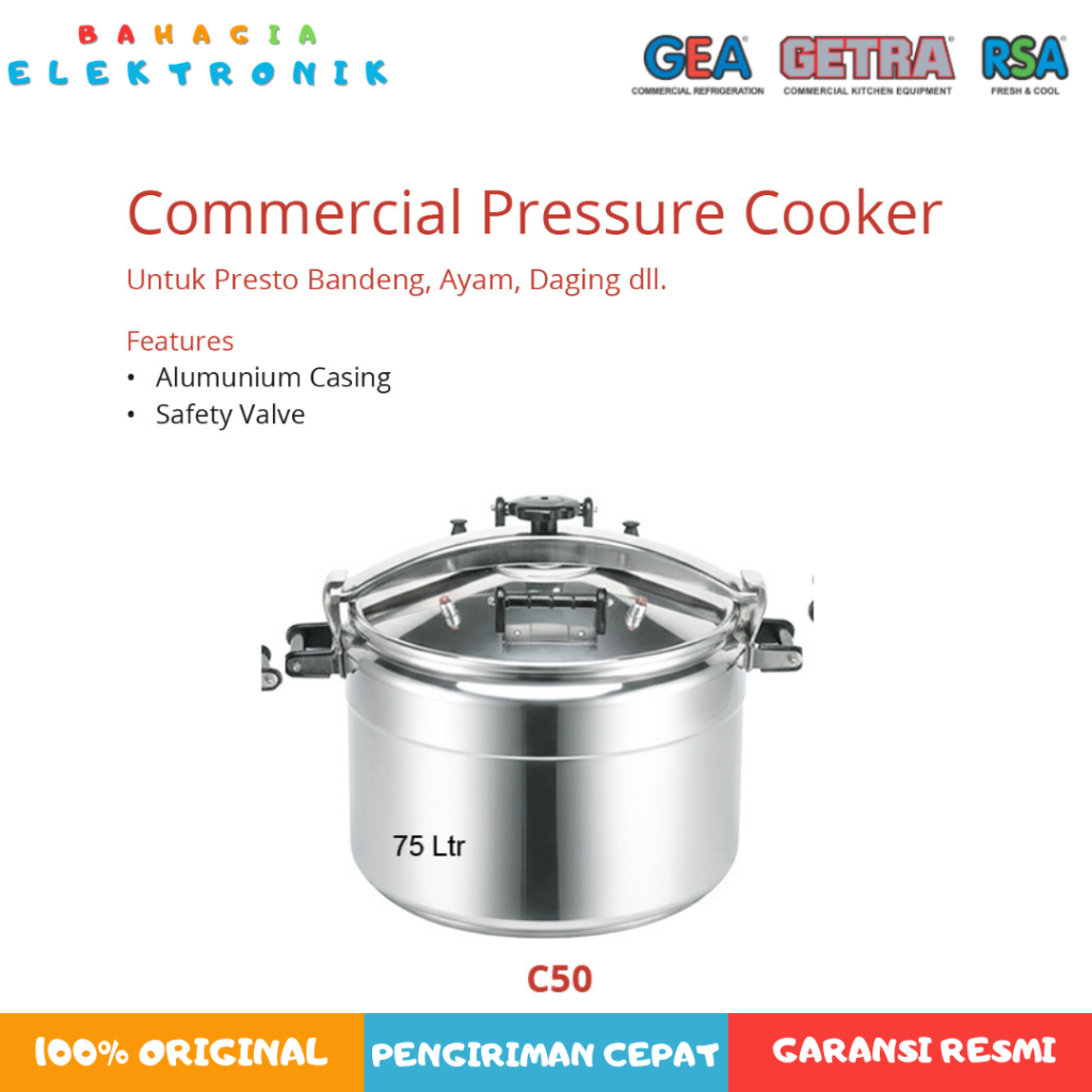 PANCI PRESTO GETRA C-50 75 LITER GARANSI RESMI