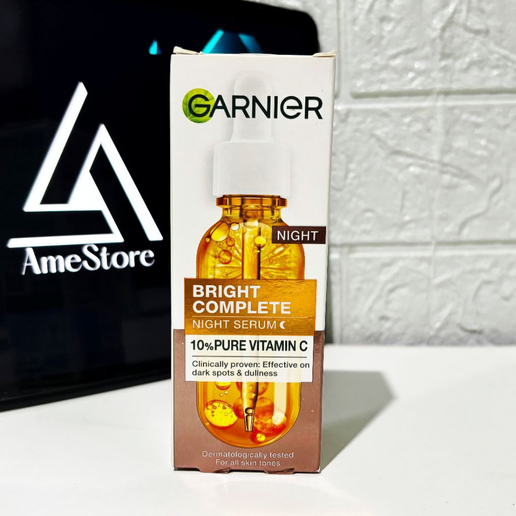Garnier Bright Complete Serum Malam 30ml - Wajah Cerah