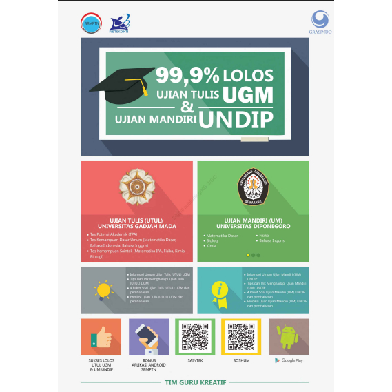 99,9_ Lolos Ujian Tulis UGM & Ujian Mandiri UNDIP