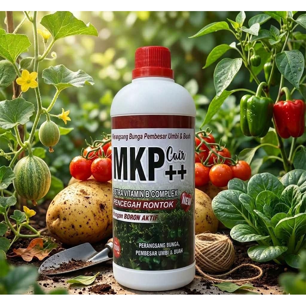 Pupuk Cair MKP++  semprot perangsang bunga dan buah