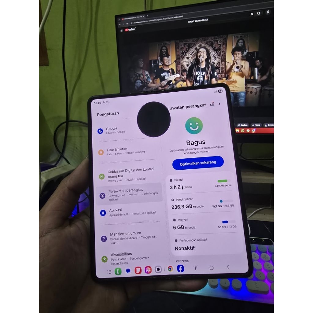 samsung z fold 3 12/256 gb second minus