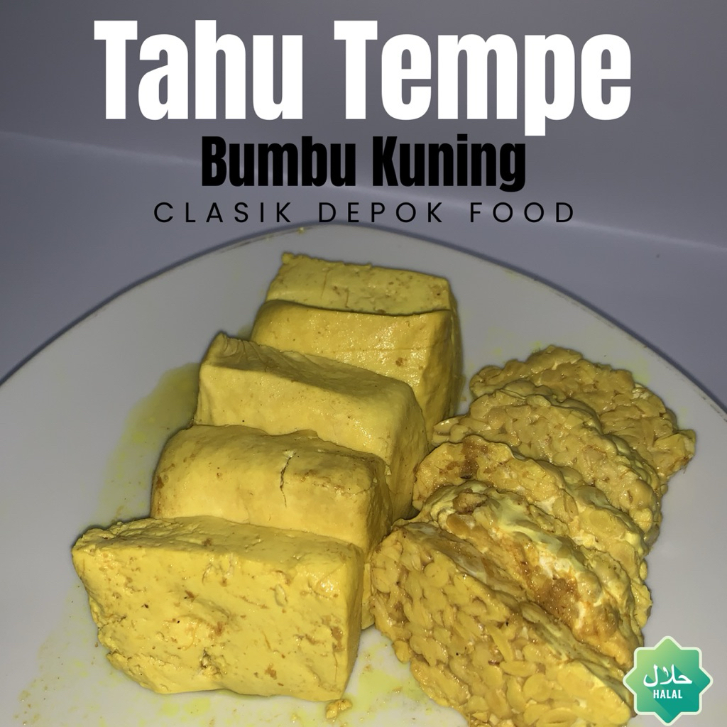 Tempe Ungkep Bumbu Kuning / Tempe Siap Goreng