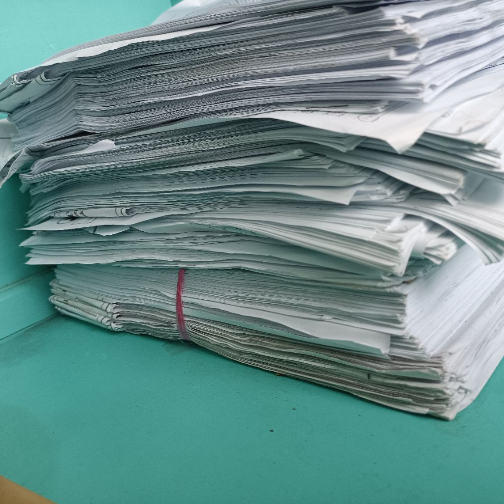 Kertas HVS Bekas a4 bersih 1 sisi per kg