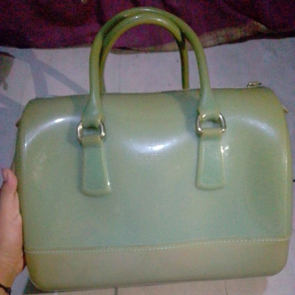 FURLA CANDY BAG, tas purla candy berbahan jelly