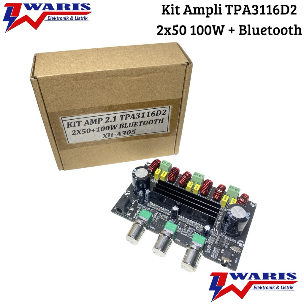 Kit Ampli Class D 2.1 TPA3116D2 2x50 + 100 Watt  “ ORIGINAL “ Bluetooth XH-A305