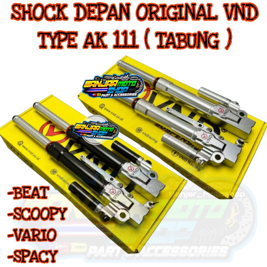 SHOCK DEPAN ORIGINAL VND AK111 BEAT SCOOPY VARIO GENIO / SHOCKBREAKER VND / SHOCK DEPAN CNC HONDA
