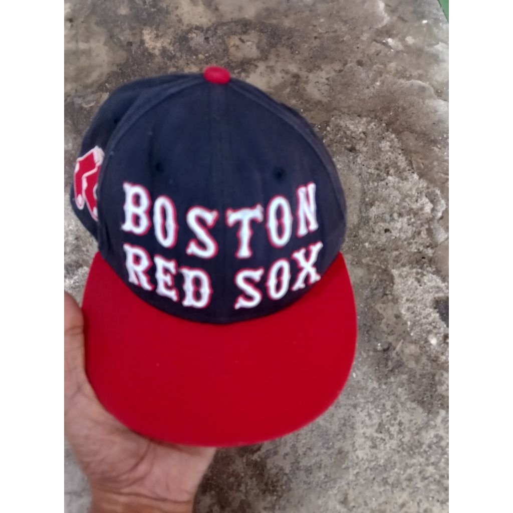 topi anak new era red sox