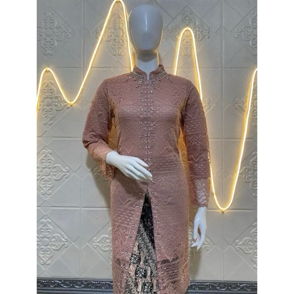 atasan kebaya brukat payet bahan brukat/kebaya modern/kebaya terbaru/terlaris