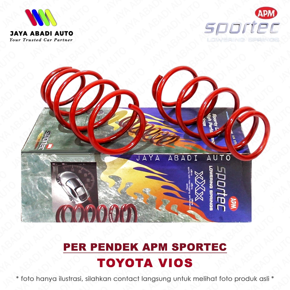 Lowering Kit / Coil Spring / Per Pendek APM SPORTEC - TOYOTA NEW VIOS GEN 2 (2006-2013)