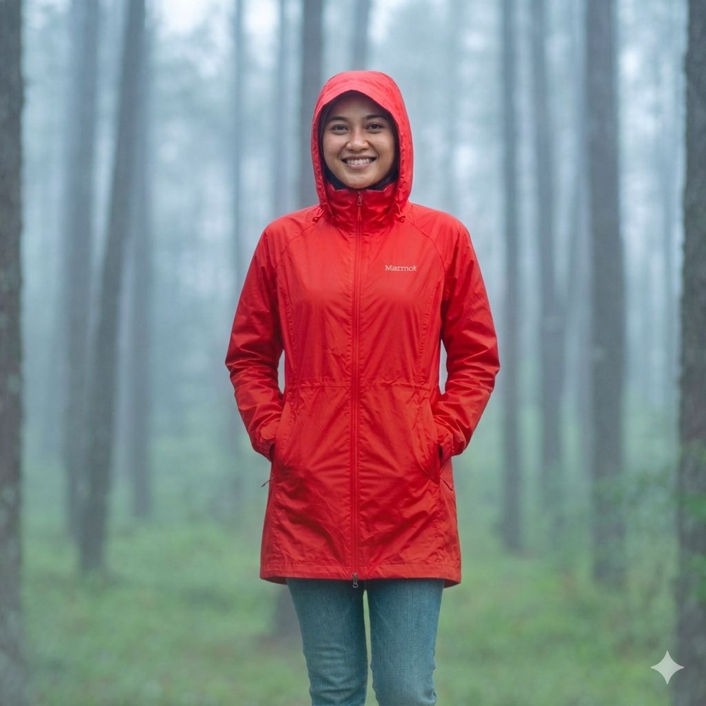 jaket outdoor wanita Marmot, size L fit XL(2nd)