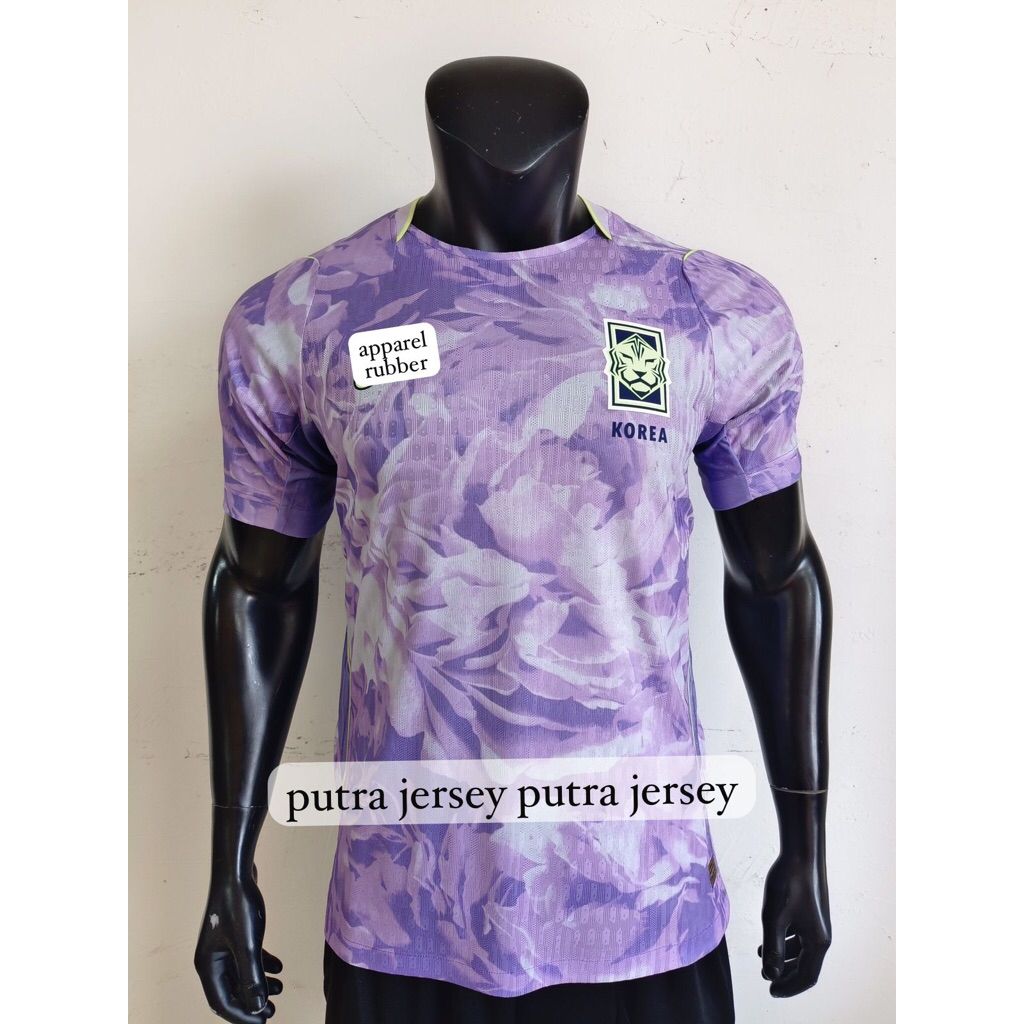 LOGO RUBBER PLAYER ISSUE KOREA AWAY 2026 JERSEY BOLA BAJU BOLA PIALA DUNIA