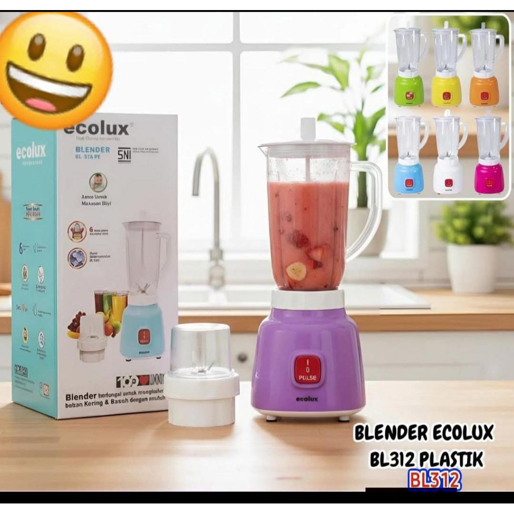blender plastik ECOLUX / blender serbaguna /blender plastik murah