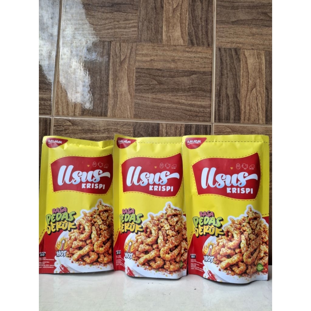 Usus Krispy Pedas Daun Jeruk