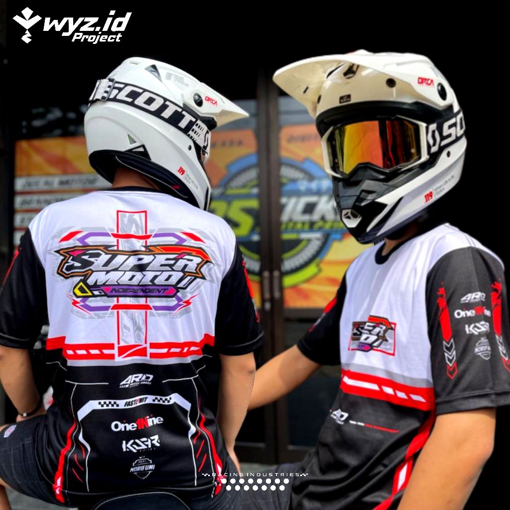 Kaos Jersey Supermoto KLX CRF DTRACKER WR 155 - Baju Distro Kaos Racing Supermoto Tshirt Otomotif