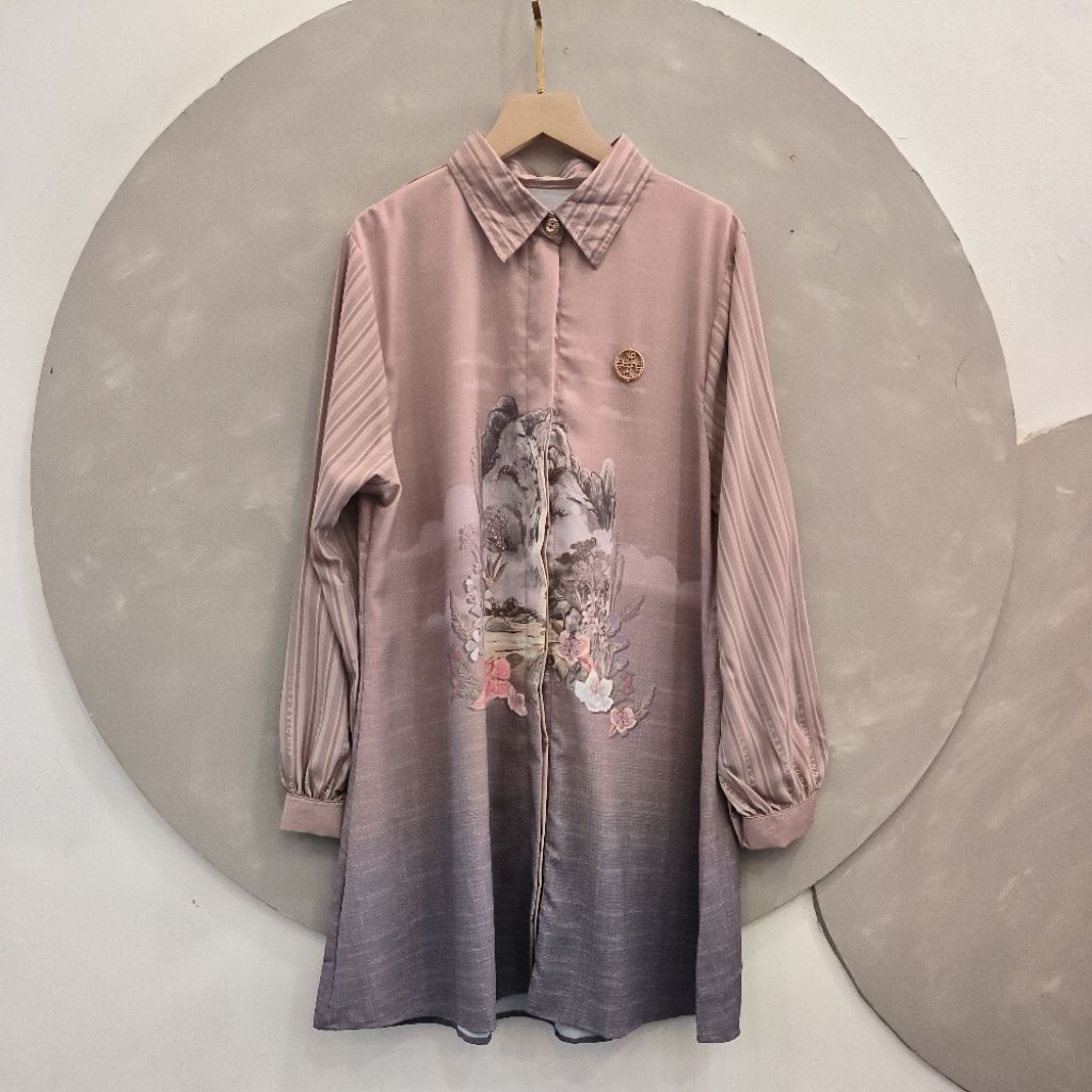 TUNIK PTINTING PREMIUM | TUNIK MOTIF BUNGA