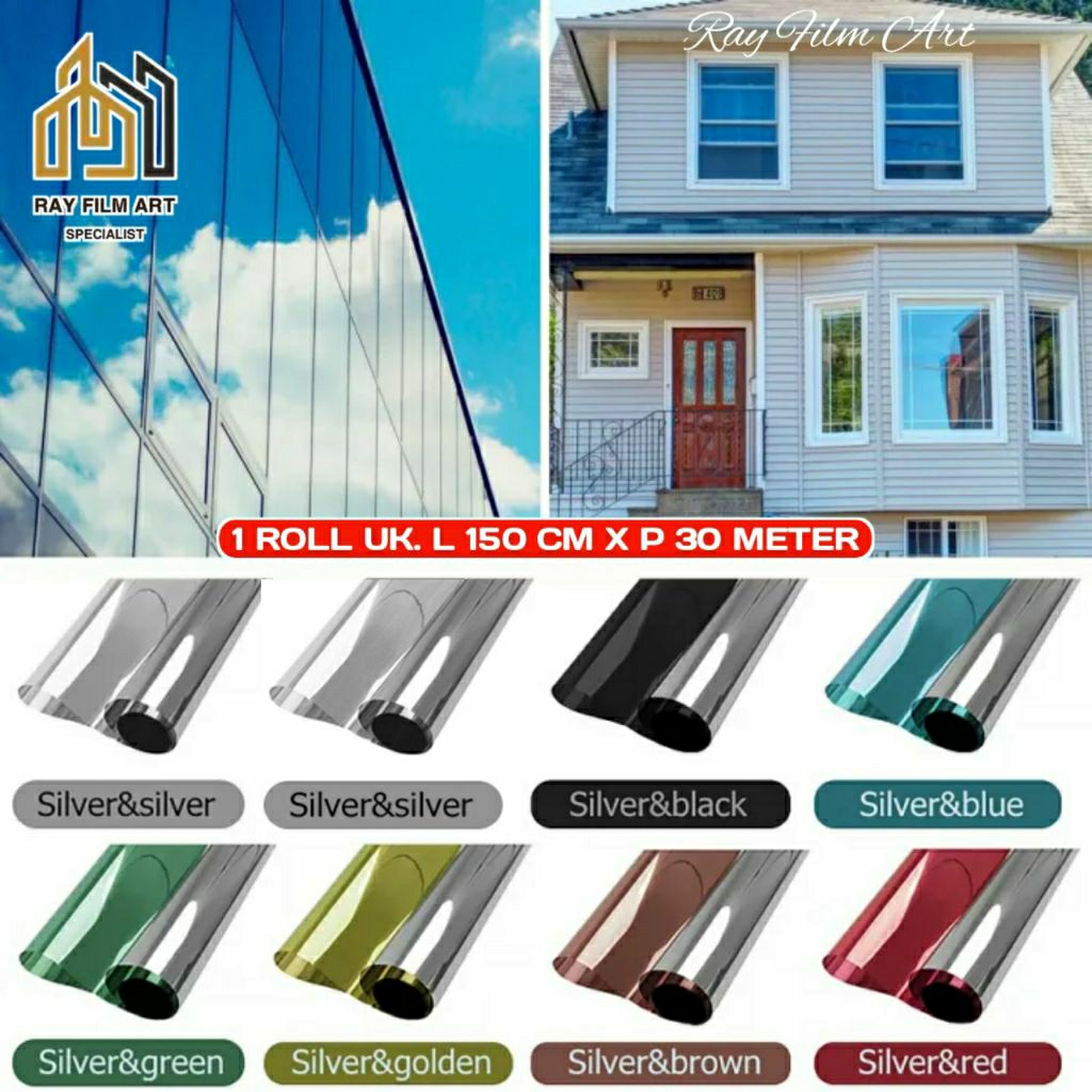 STIKER KACA FILM ONEWAY KACA FILM ONE WAY 1 ROLL Uk. L 150 Cm x P 30 Meter