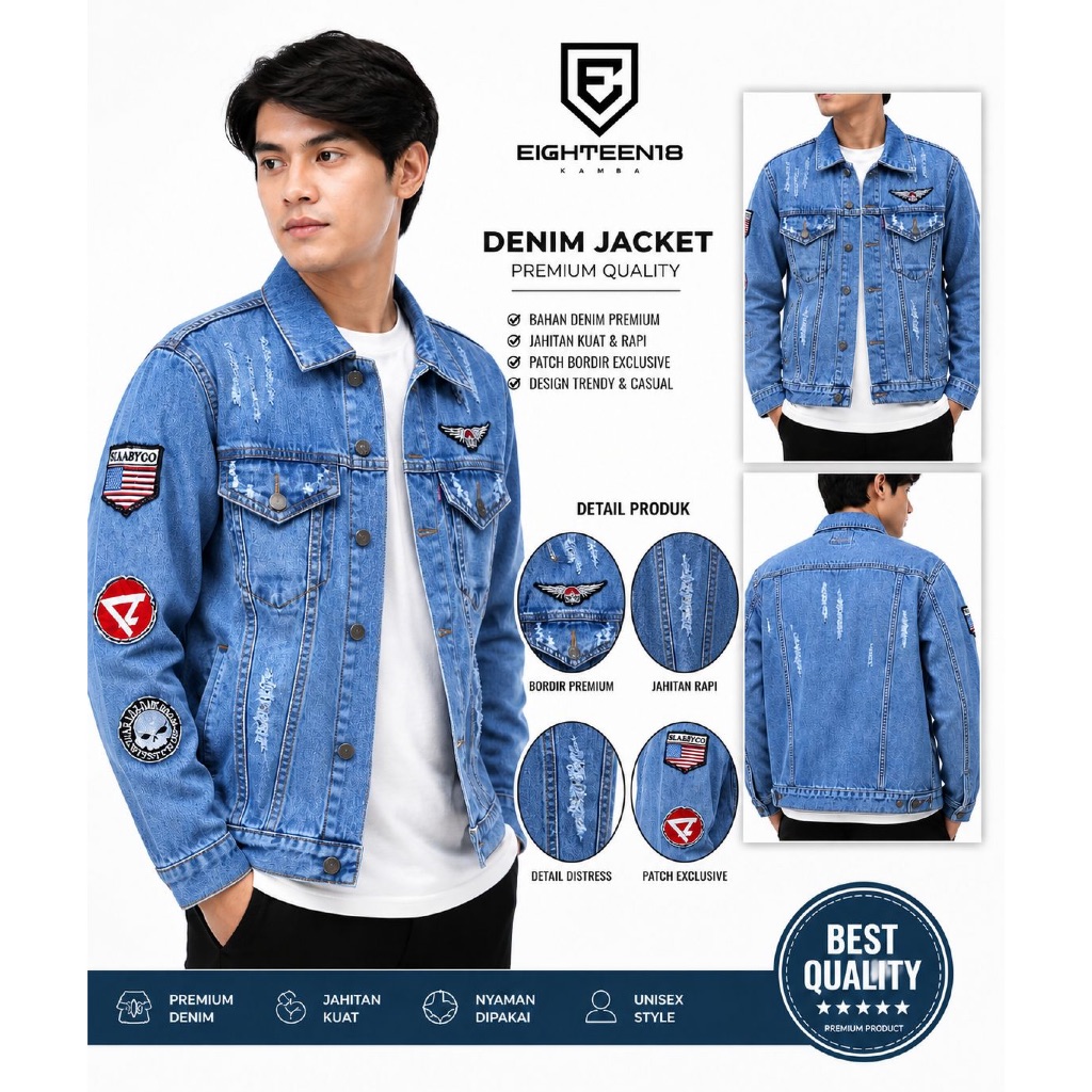 Jaket jeans tempel jaket jeans logo jaket jeans pria jaket jeans distro jaket jeans pria