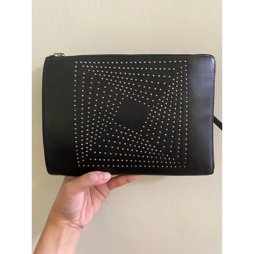 GILIVO - Clutch Wanita Fashion Stud Kulit mix
