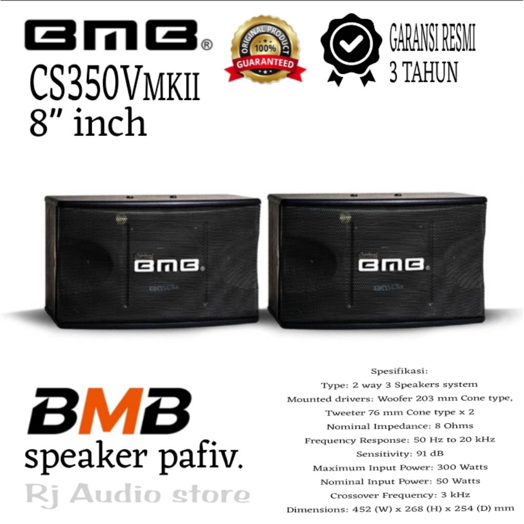 Speaker Pasif BMB CS350V MKII  (8" inch)