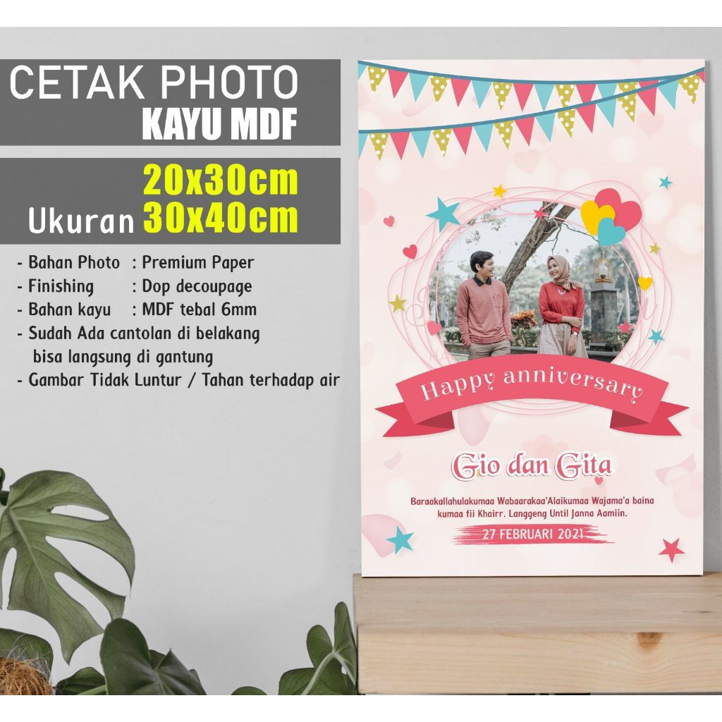 cetak foto kayu