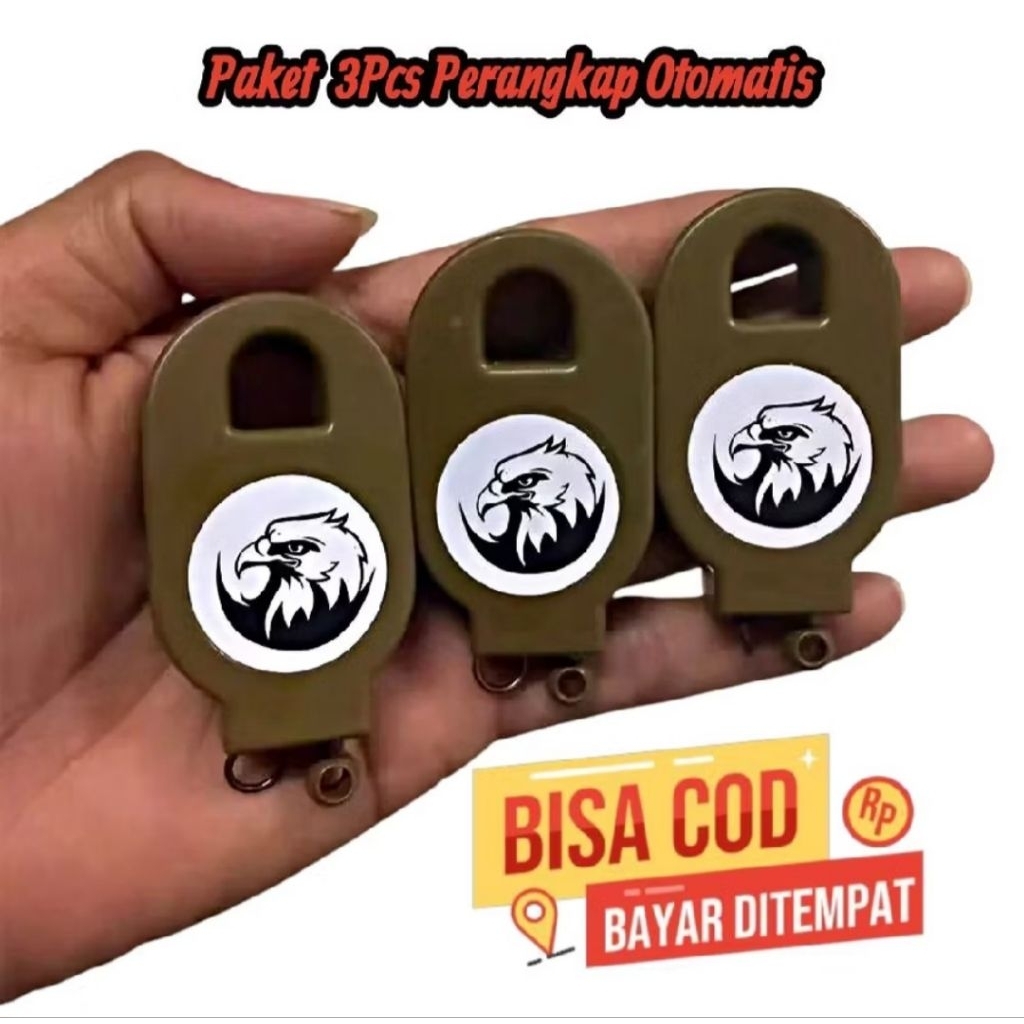 Perangkap Jebakan Burung Otomatis Outdoor Dengan Desain Simpel Dan Logo Khas Burung Dengan Tali Kuat