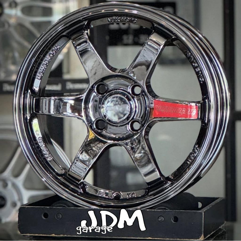velg TE37 SL FLOW FORMING r15 lebar 6,5 pcd 4x100 ET 42 mobil ring 15 pnp mobil agya ayla swift fron